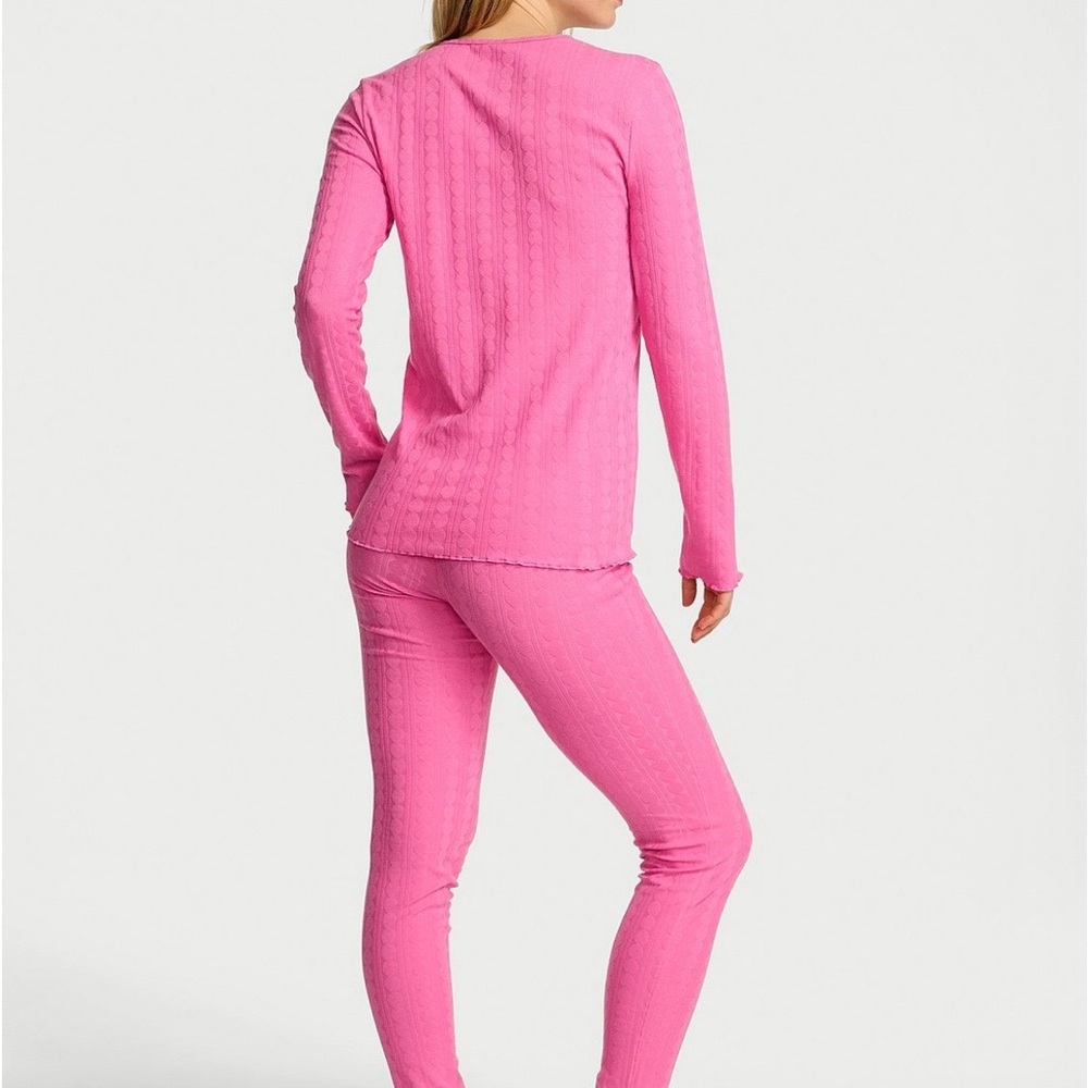 Victoria's Secret Pink Pajama Set - Gently used - Picture 3 of 5